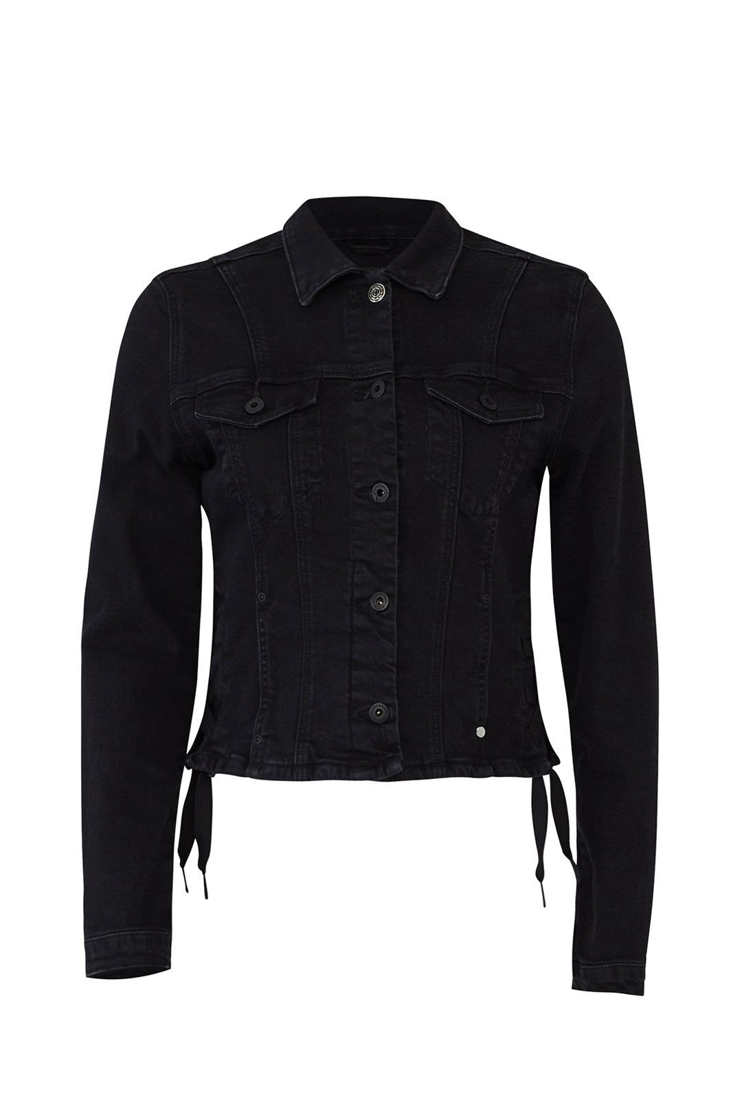 Lace Up Fitted Denim Jacket by Scotch & Soda 3