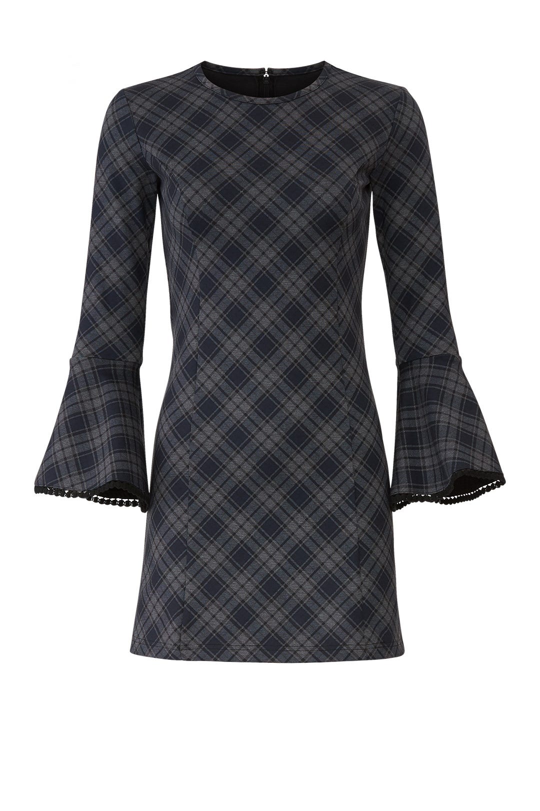 Plaid Bell Sleeve Dress by Slate & Willow