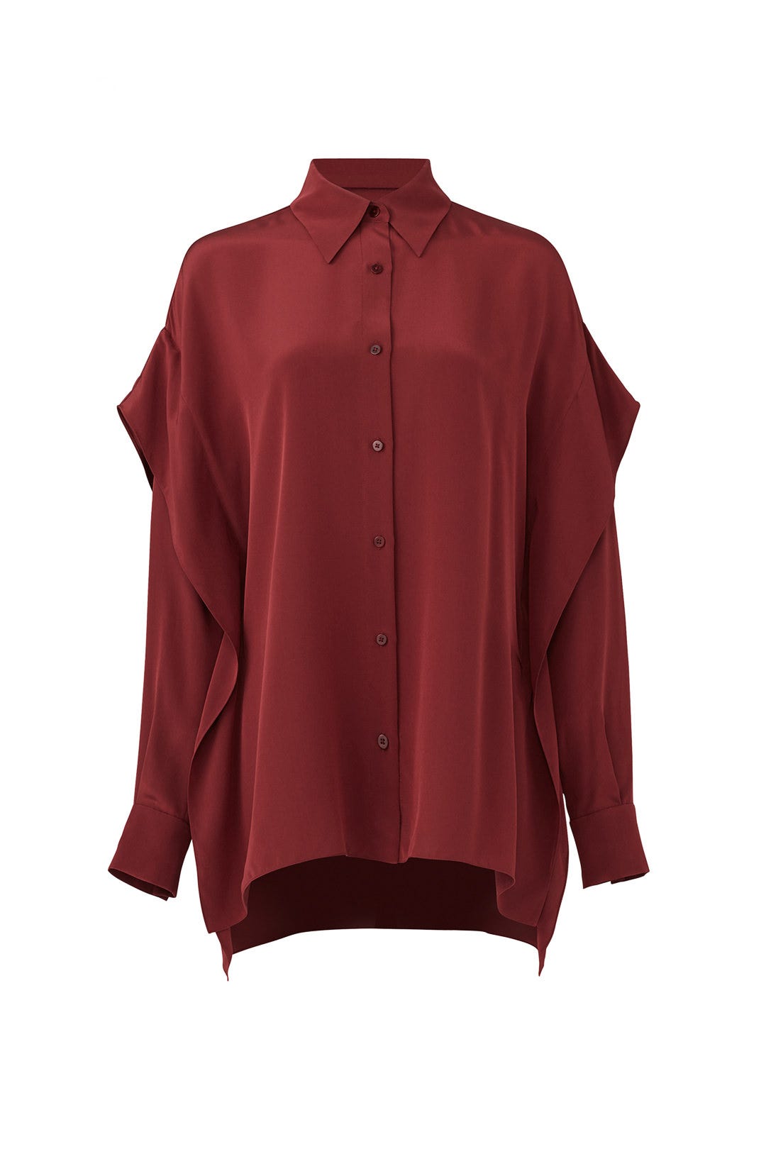Bordeaux Button Down by Diane von Furstenberg