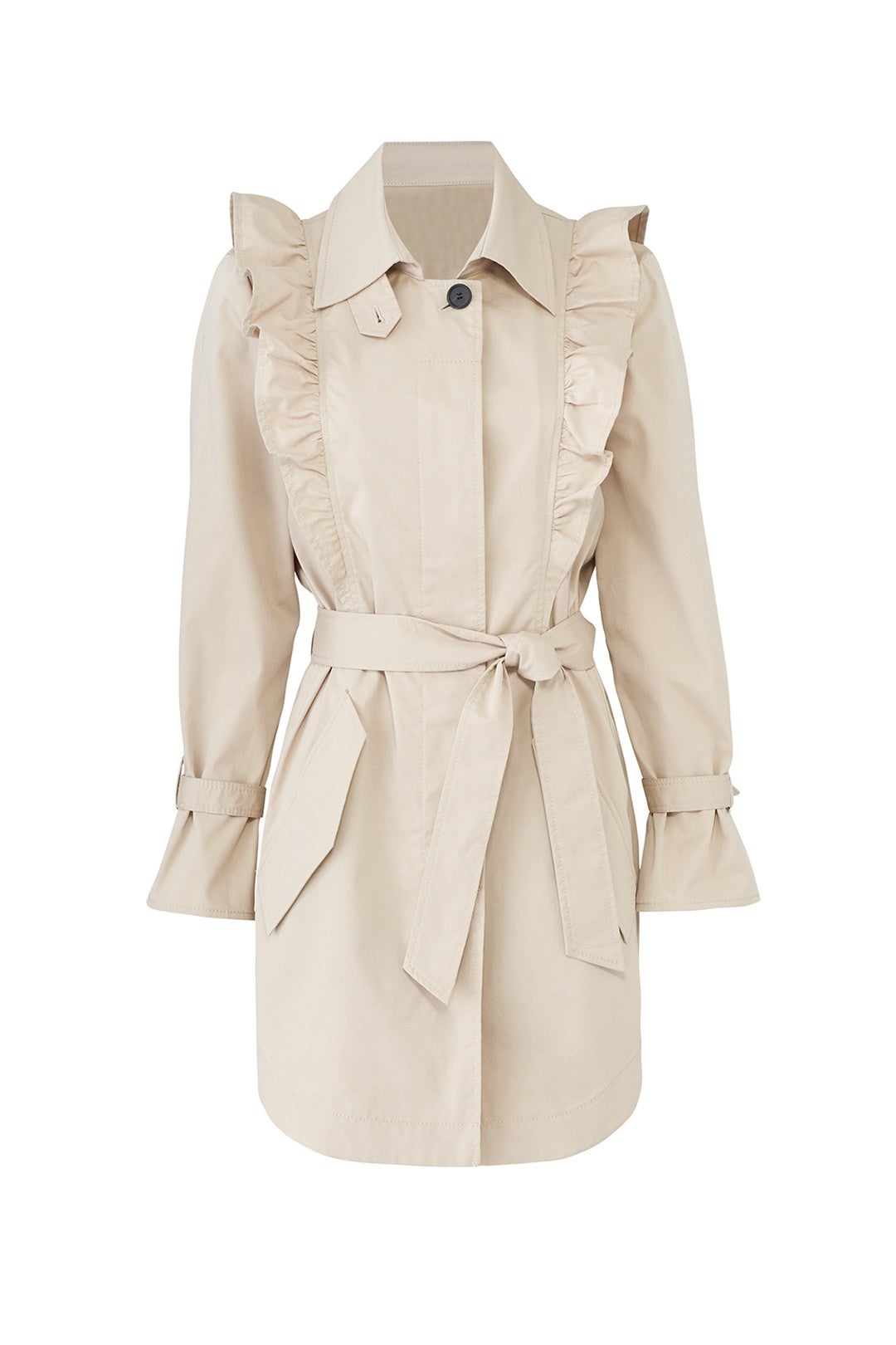 Gila Ruffle Trench Coat by Joie 3