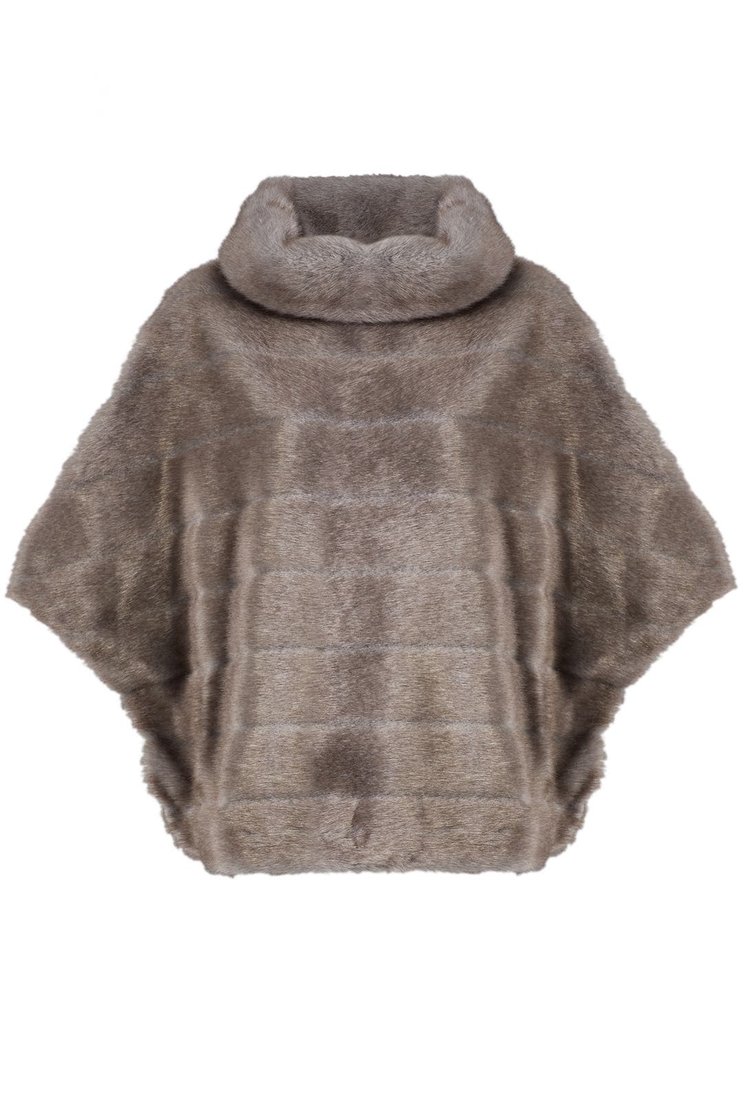 Grey Faux Mink Cape by kate spade new york | Rent the Runway