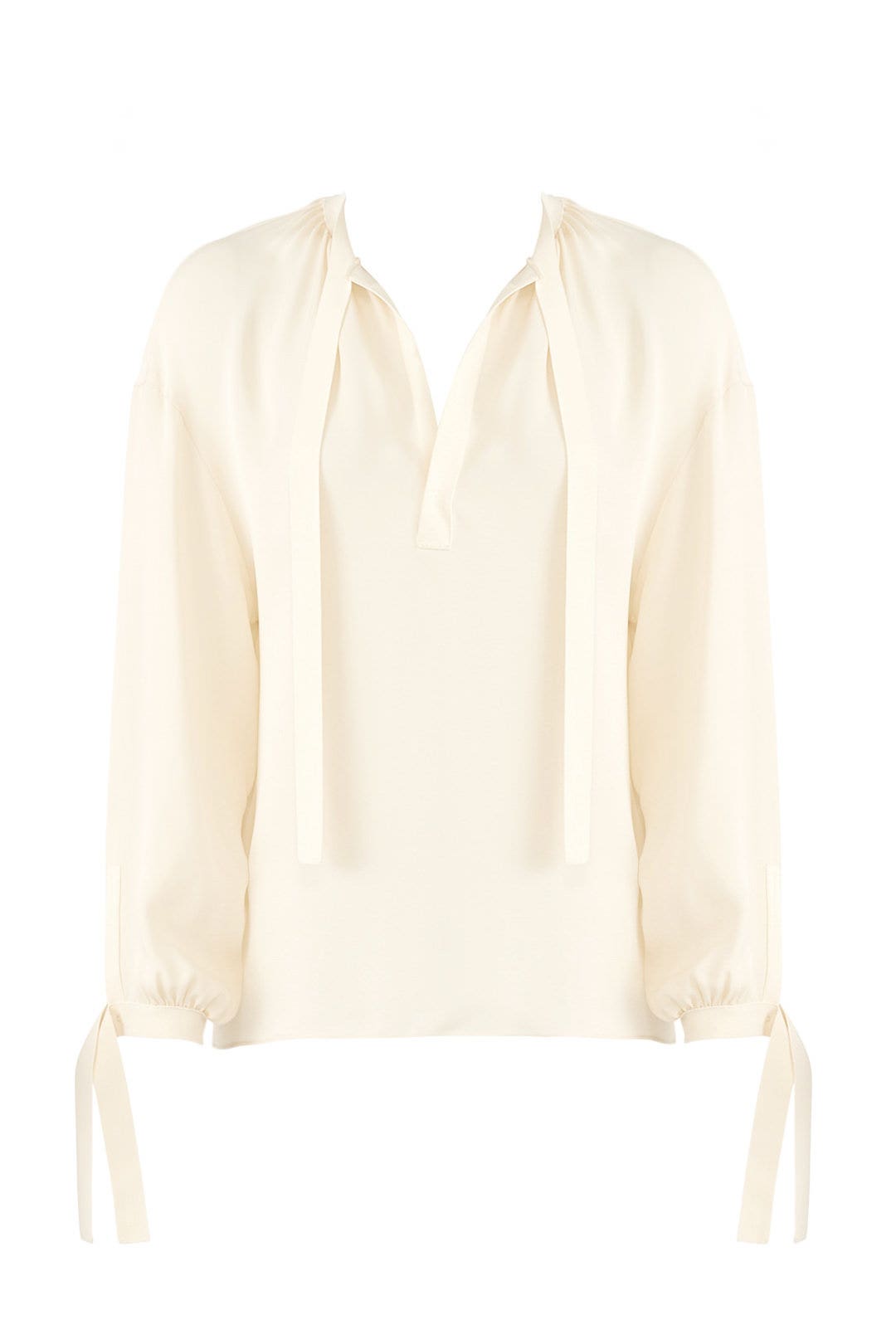 Cream Boet Blouse by VINCE.