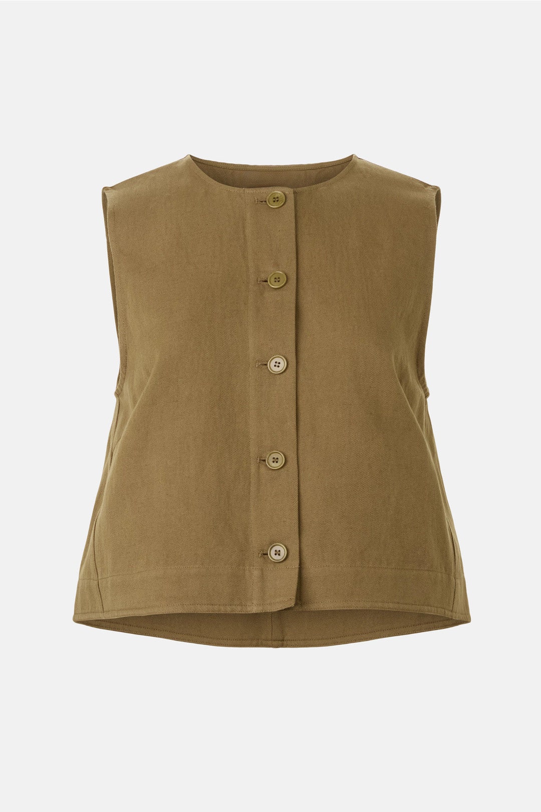 Godet Button Up Tank Top by Apiece Apart 4