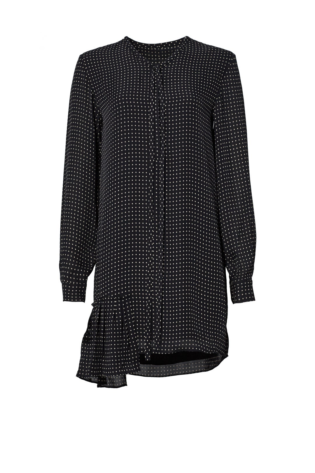 Estrella Printed Silk Shirt Dress by Tibi