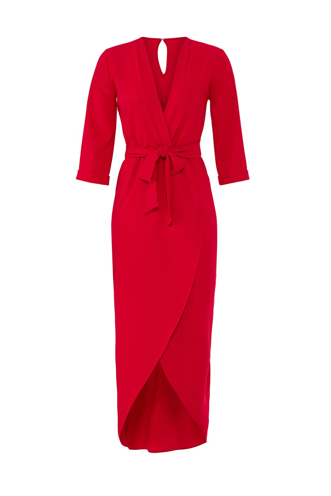 Red Timeless Wrap Dress by Amanda Uprichard 3