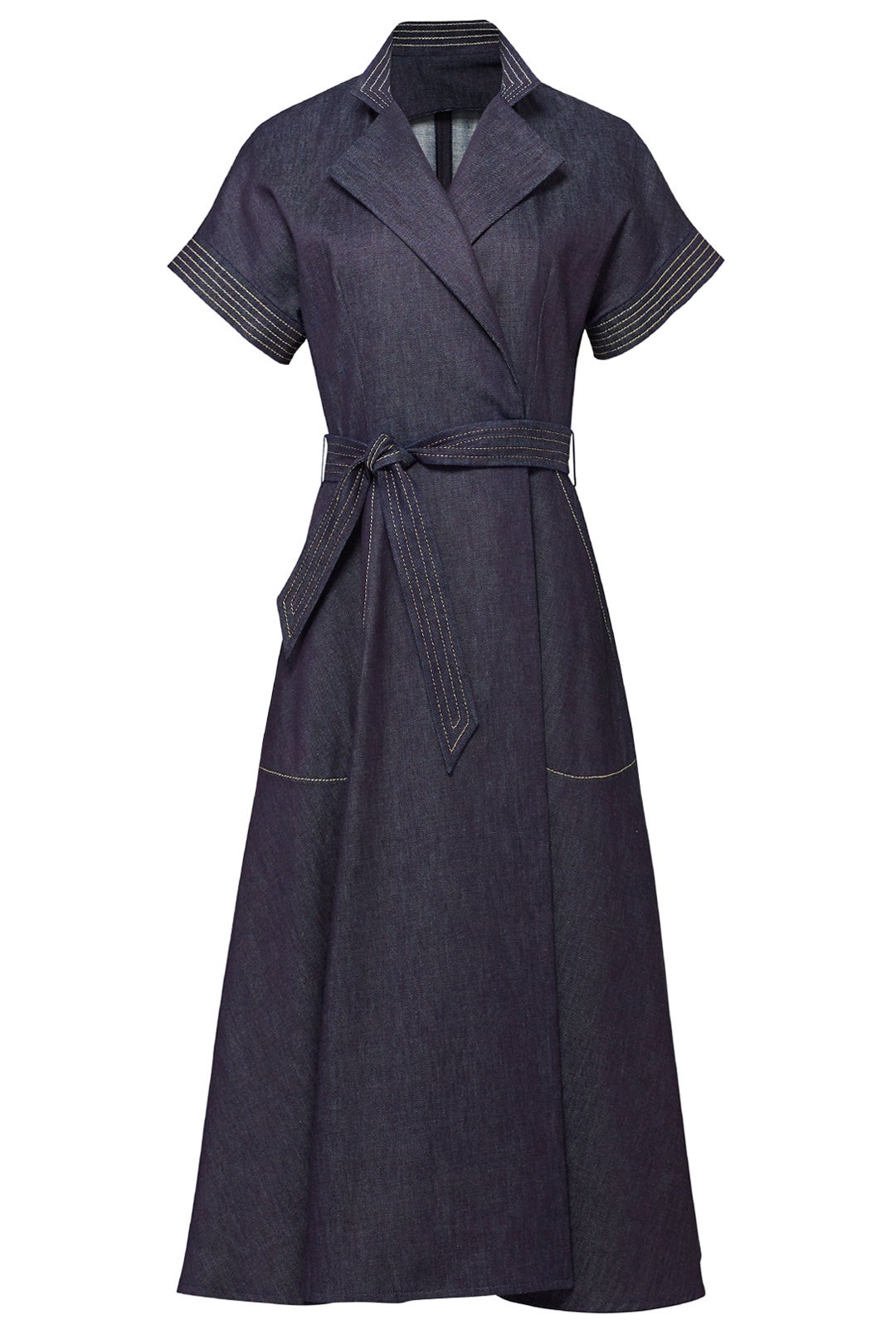 Stitched Denim Shirtdress by Martin Grant 3