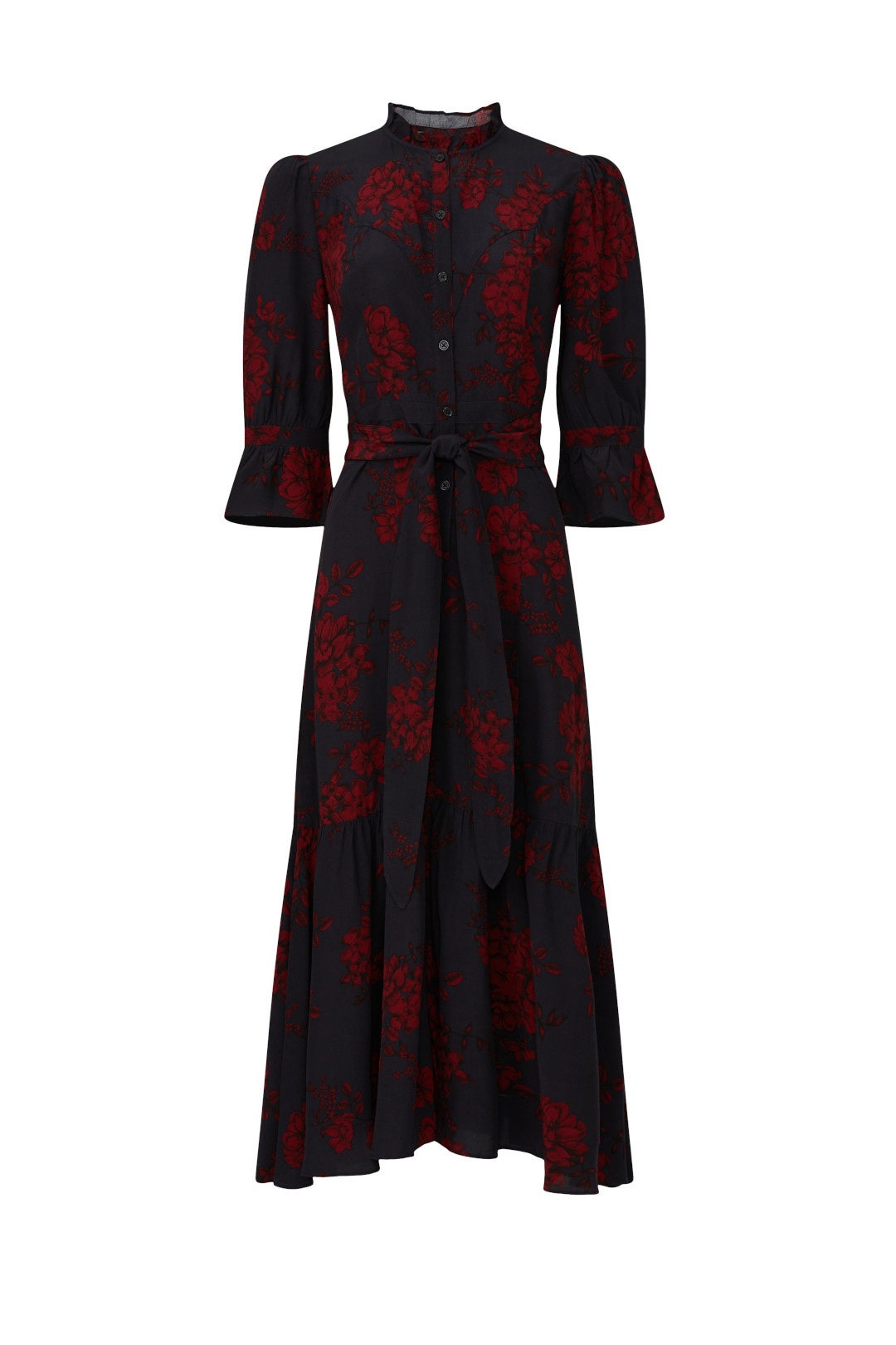 Navy Floral Shirtdress by Marissa Webb x RTR