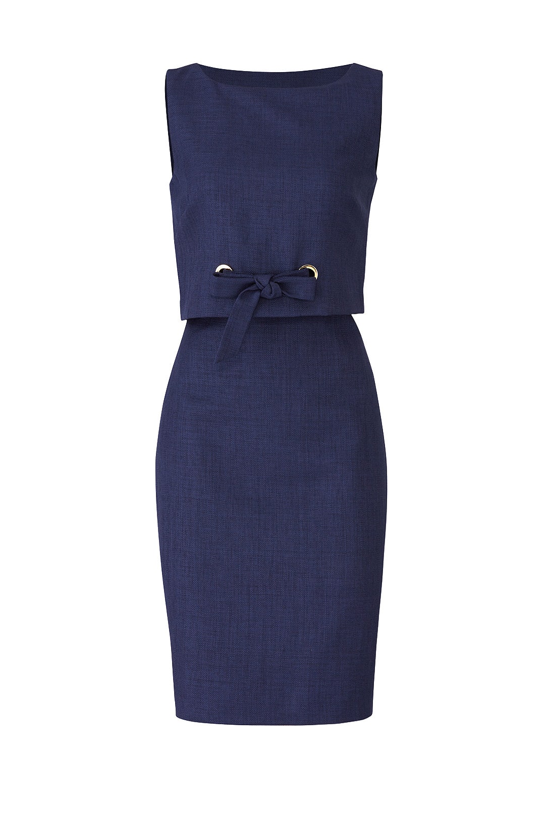 Navy Grommet Sheath by Badgley Mischka