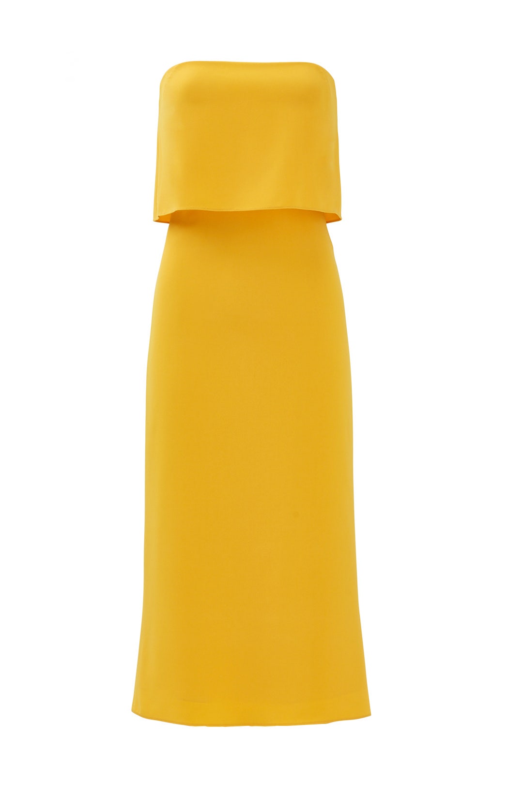 Marigold Strapless Tiered Dress by HALSTON 3