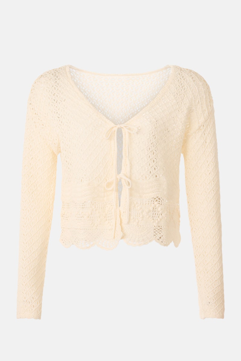 Tie Front Crochet Sweater by Jason Wu x RTR - Photo 4