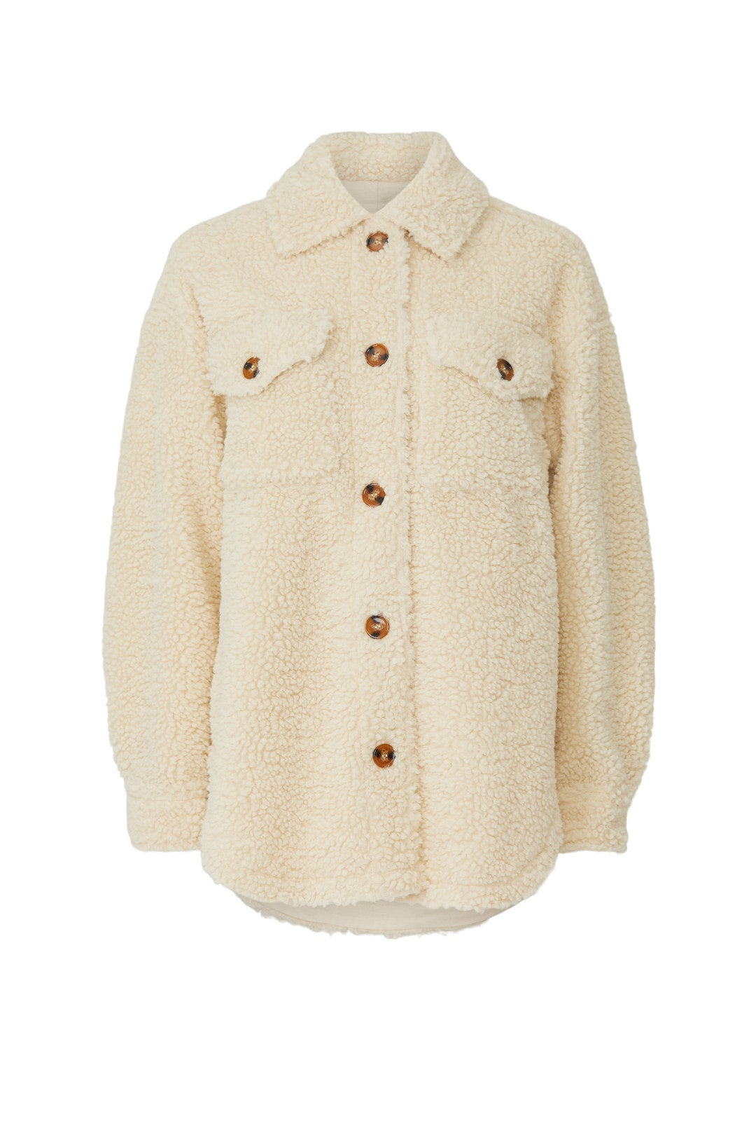 Faux Sherpa Shirt Jacket by Slate & Willow 4