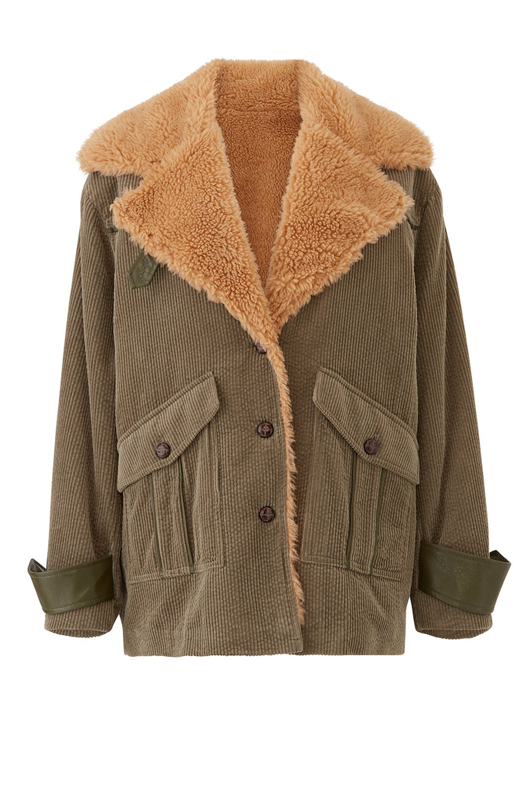 Faux Sherpa Corduroy Jacket by Avec Les Filles