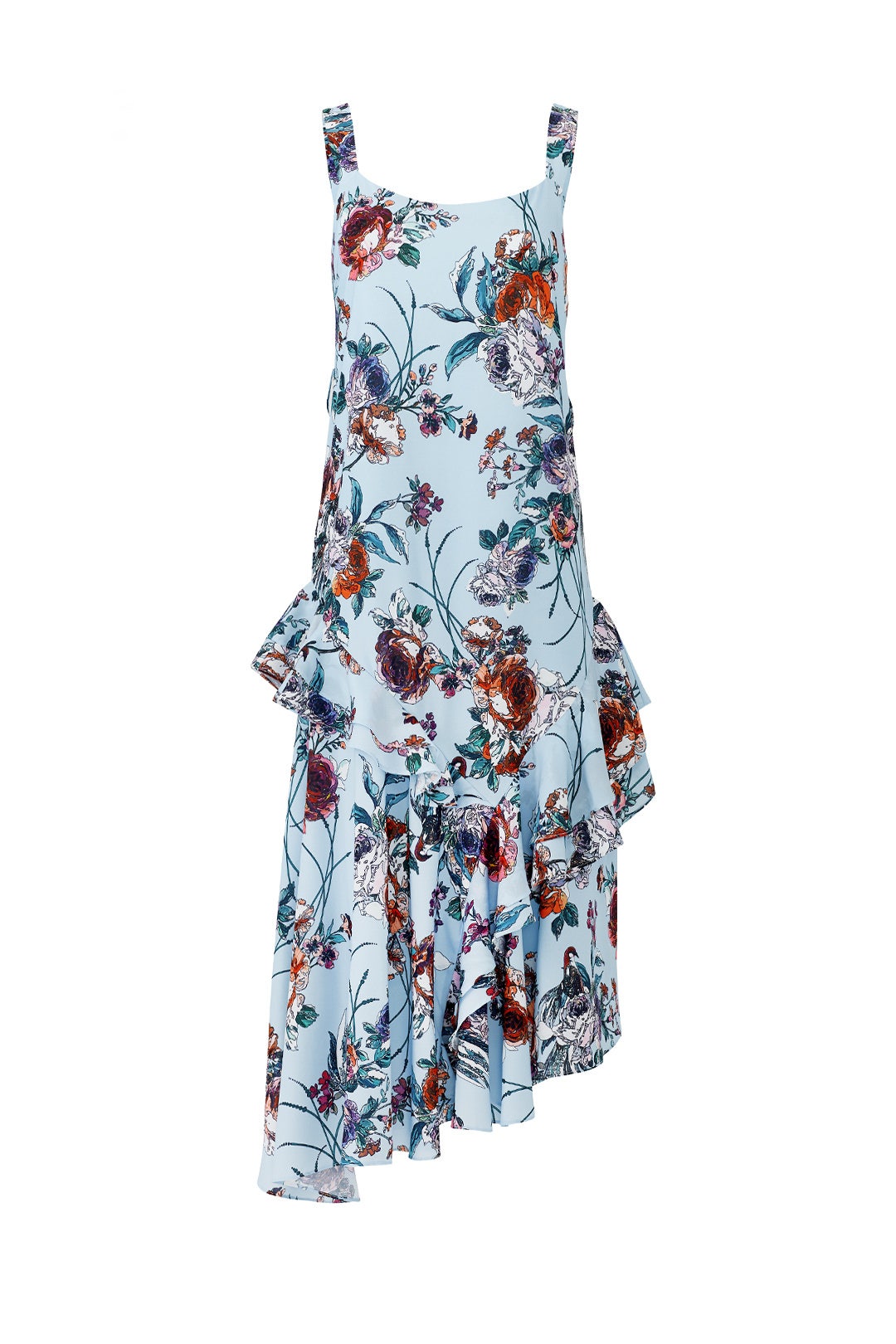 Botanical Asymmetric Dress by Cooper Street