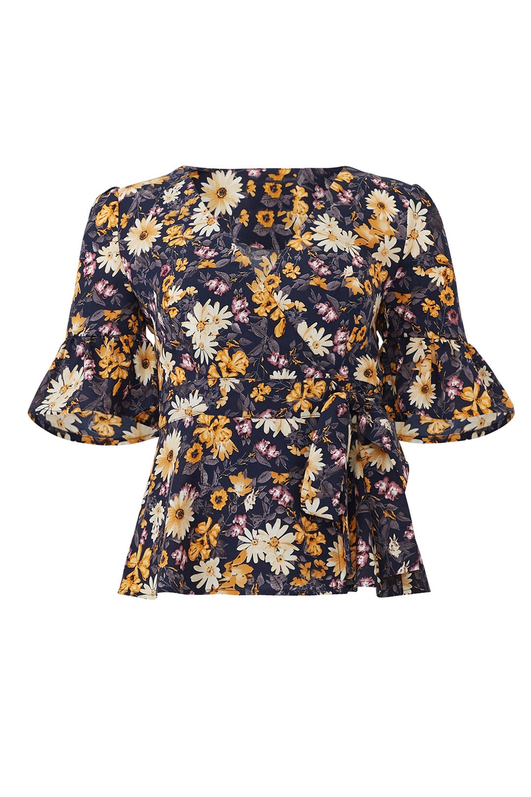 Ruffle Sleeve Wrap Top by J.O.A. 3