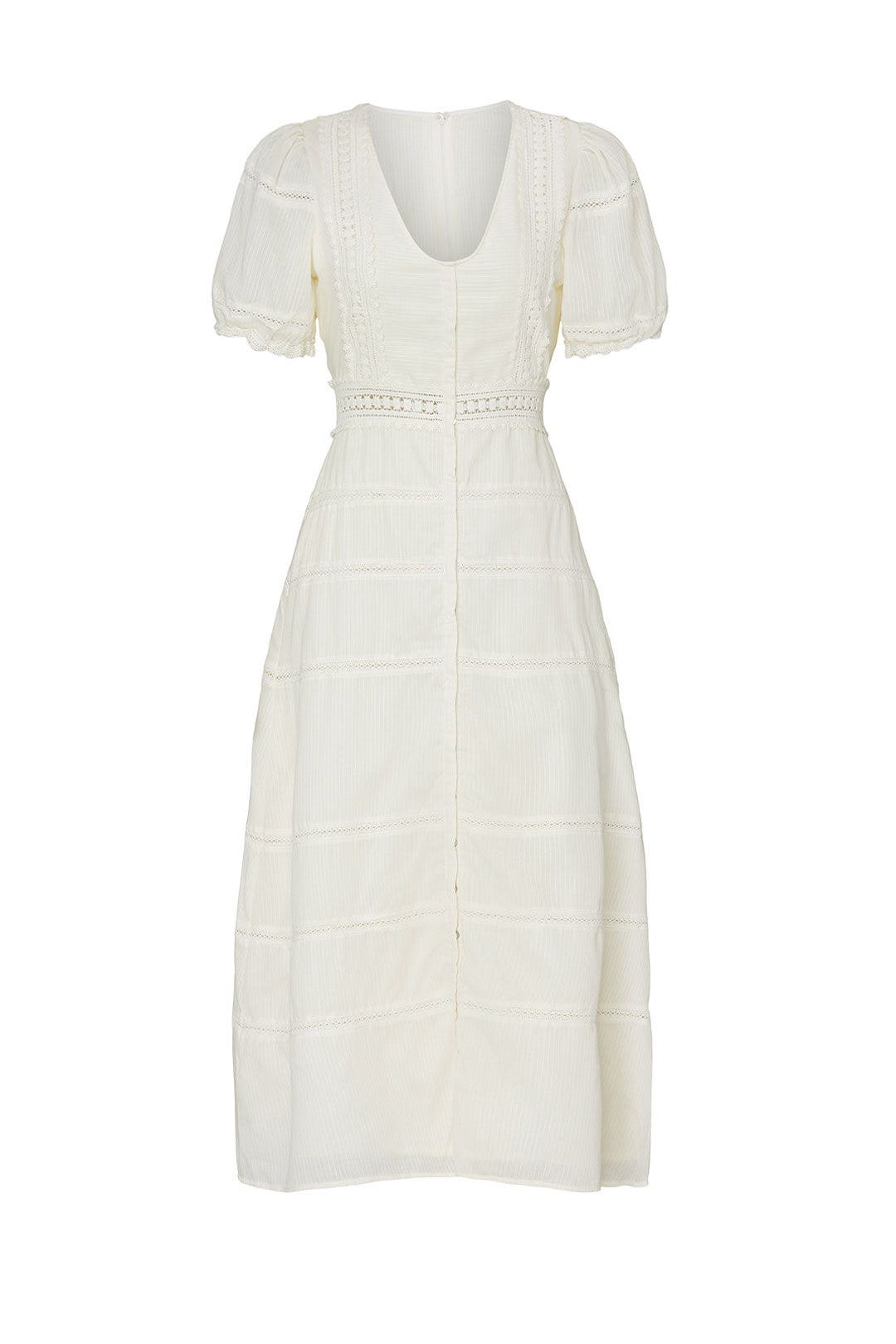 Ivory Lace Midi Dress by Sweet Baby Jamie 4