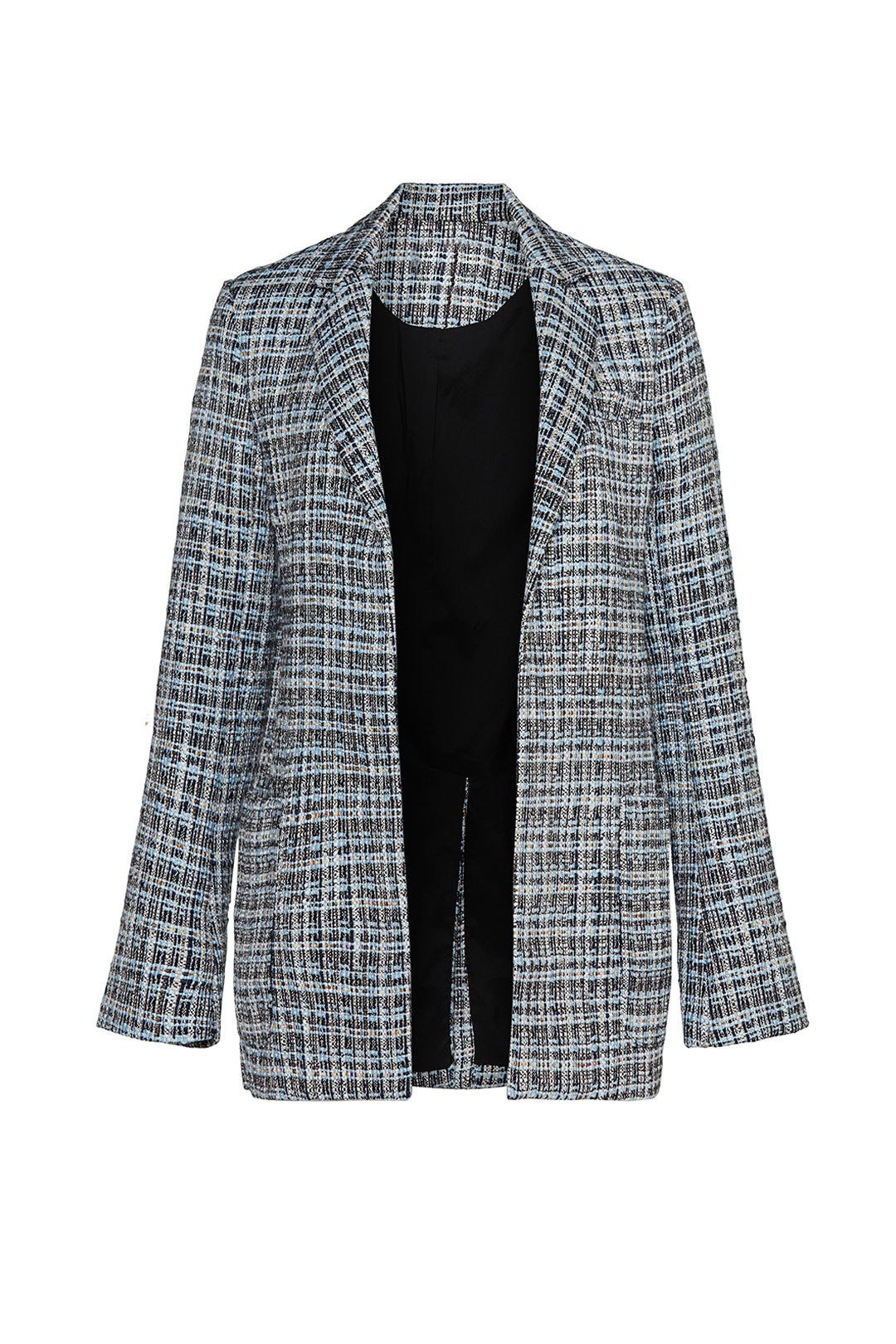 Blue Tweed Blazer by Adam Lippes x RTR 4