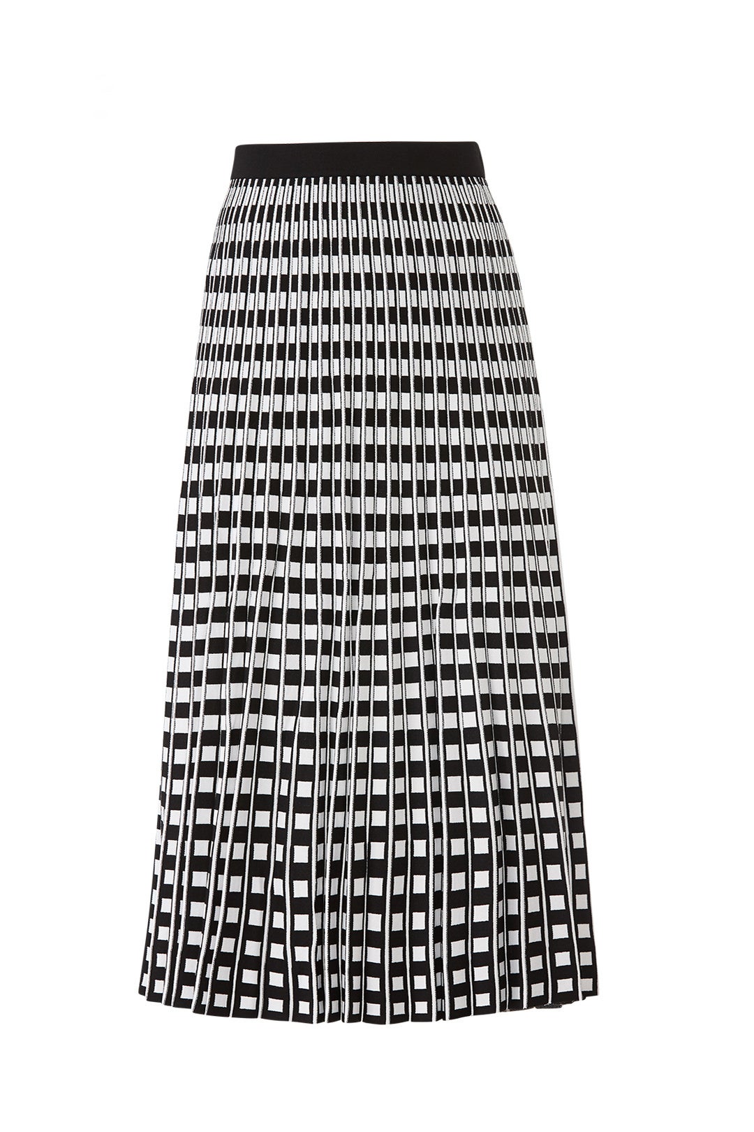 Pleated Check Skirt by Derek Lam 10 Crosby