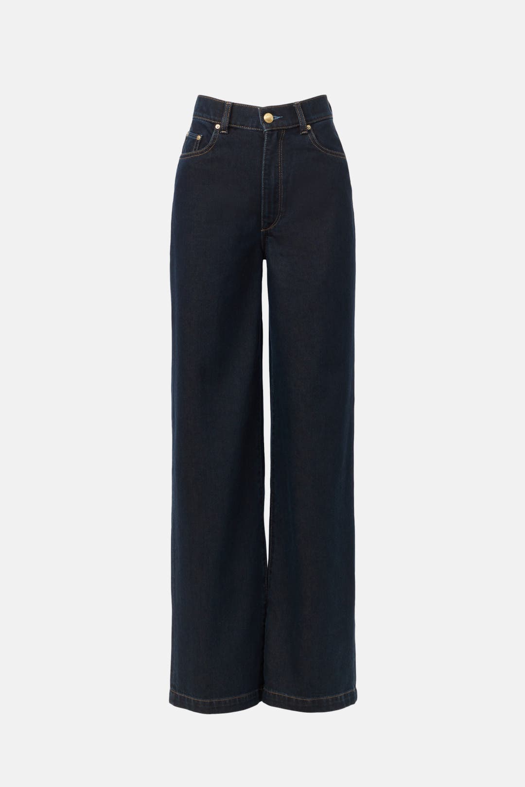 Indigo Barre Denim Knit Sid Jeans by Tibi | Rent the Runway