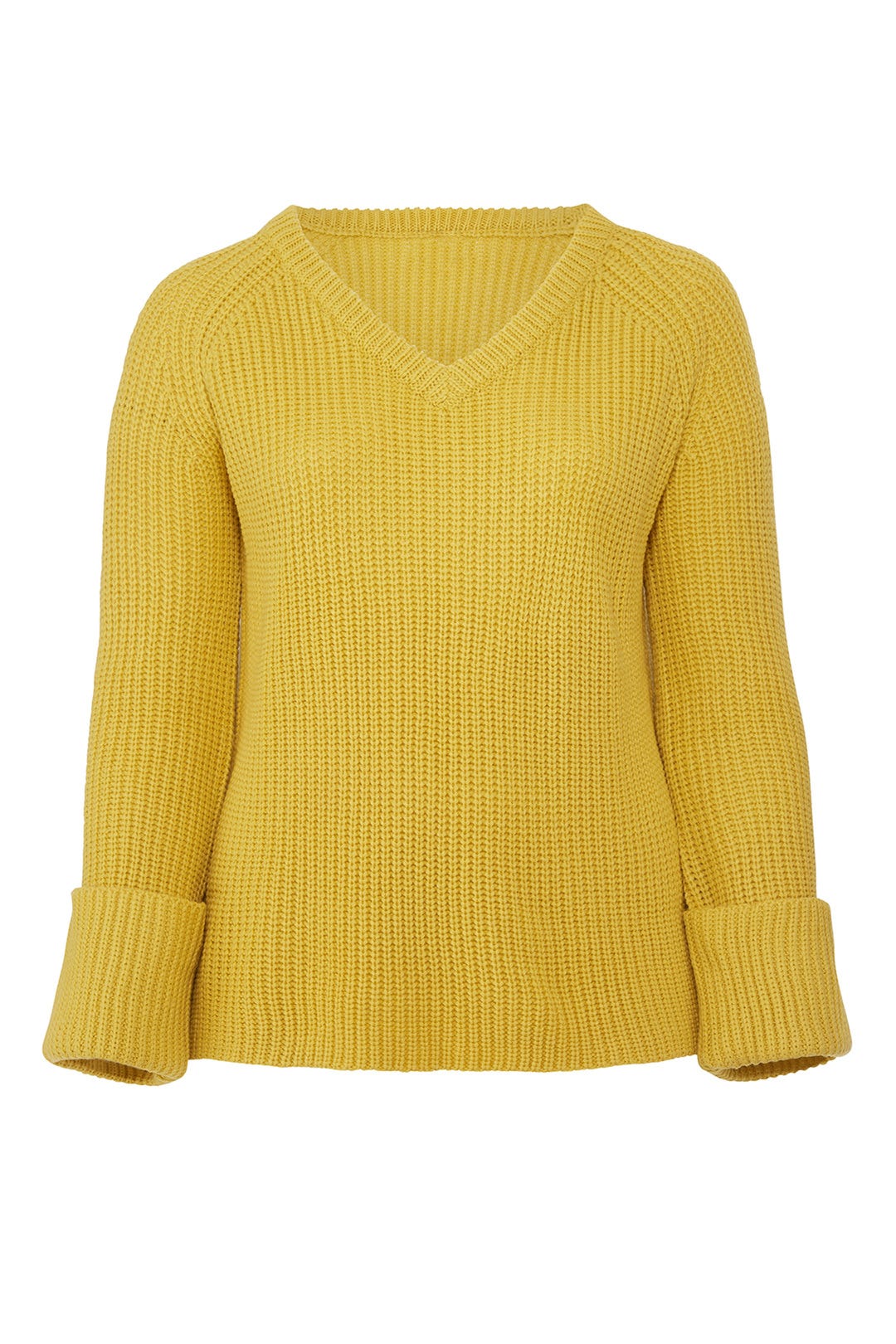 Yellow Relaxed Sweater by LOST INK