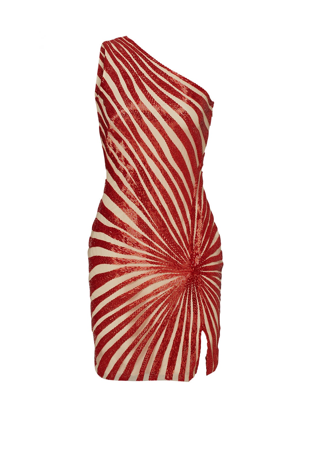 Red Shimmering Jazz Dress by NAEEM KHAN 3