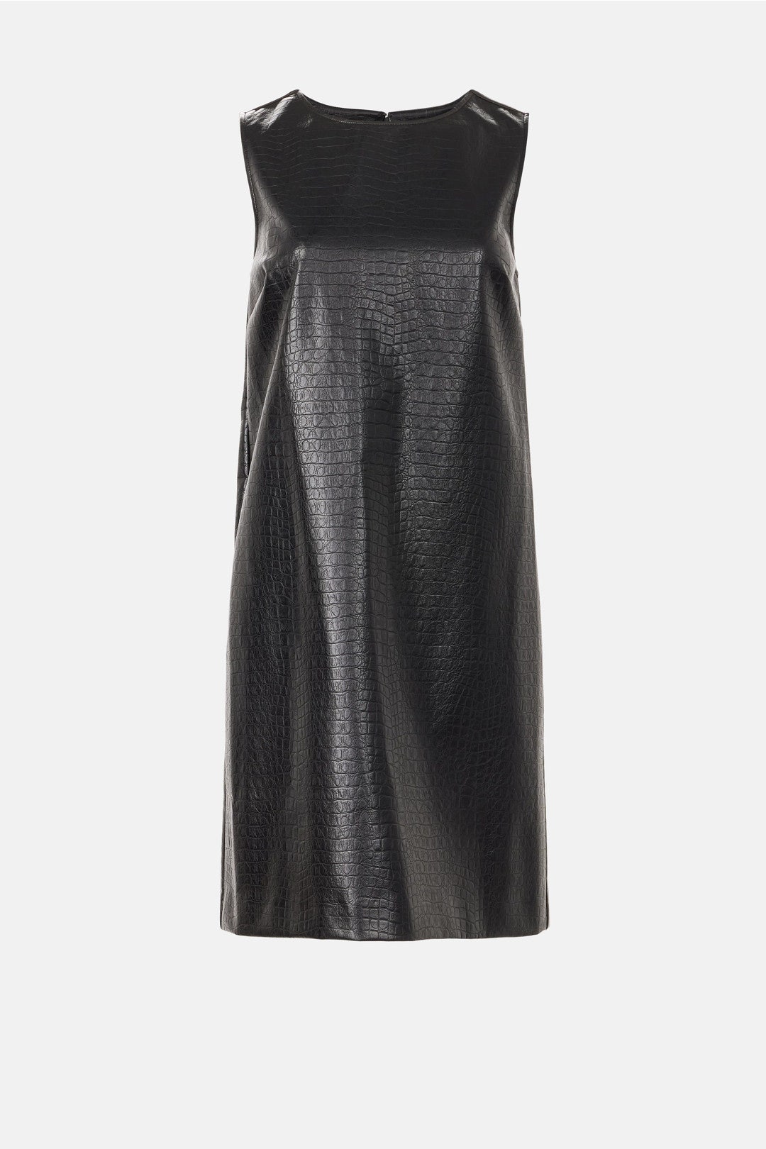 Faux Croc Leather Mini Dress by N Natori 4