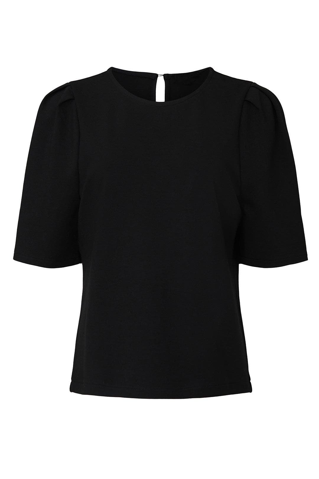 Black Ponte Puff Sleeve Top by J.Crew 4