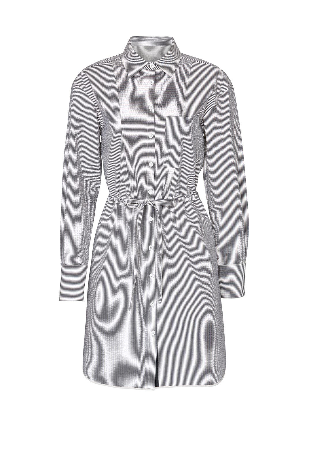 Stripe Seersucker Shirtdress by Jason Wu