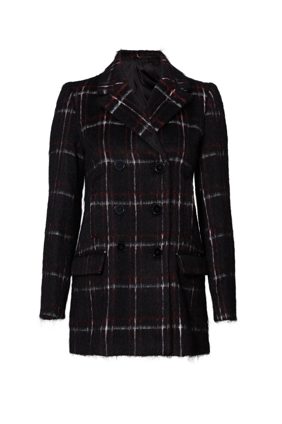 Black Windowpane Coat by The Kooples 3