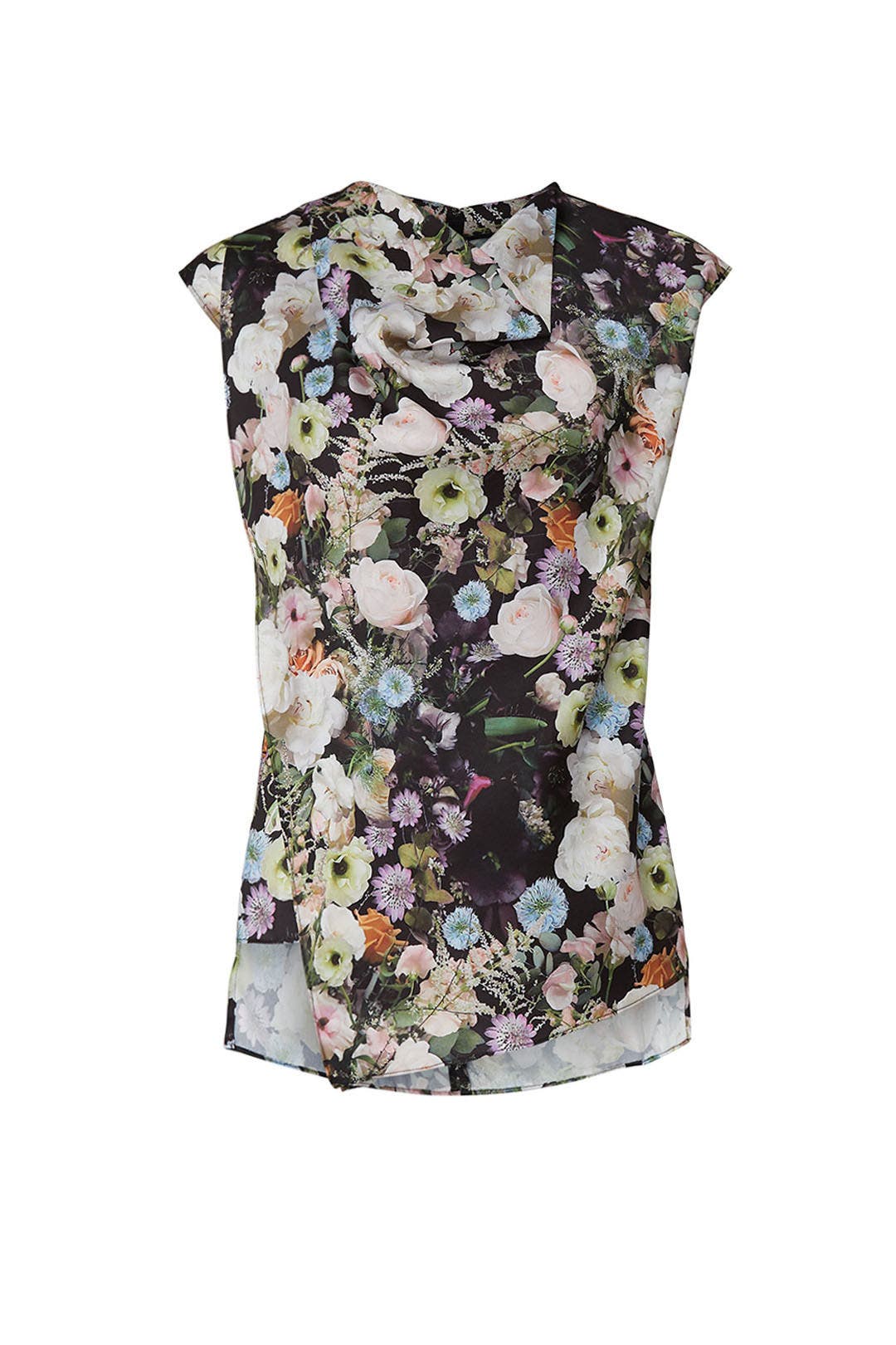 Floral Cowl Neck Top by Adam Lippes x RTR