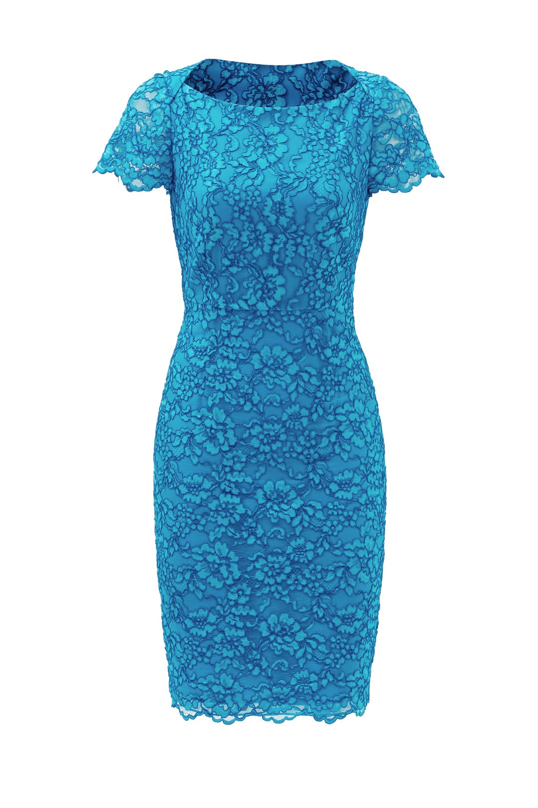 Blue Ainsley Corded Lace Dress