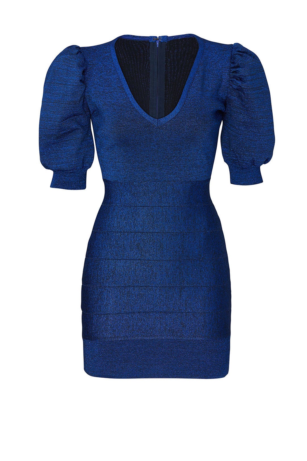 Puff Sleeve Mini Dress by Hervé Léger 4