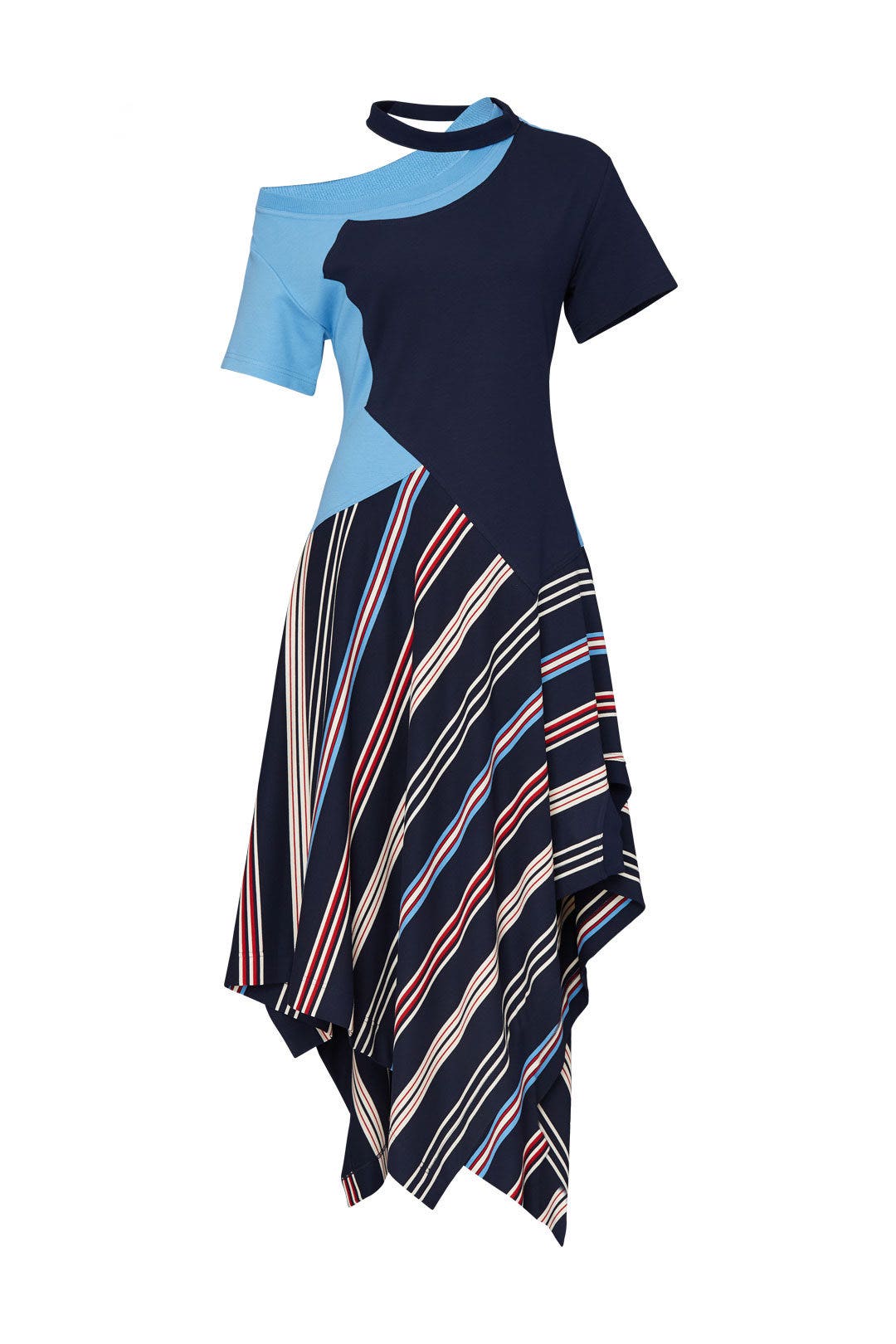 Deconstructed Jersey Tee Dress by Monse