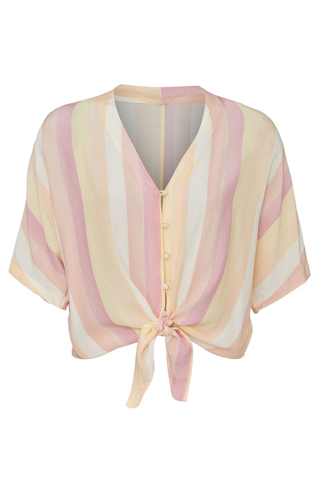 Pink Striped Thea Top by Rails 4