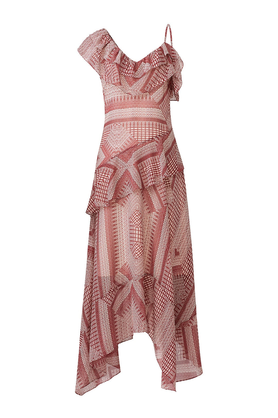 Red Printed Veronica Maxi by Rebecca Minkoff