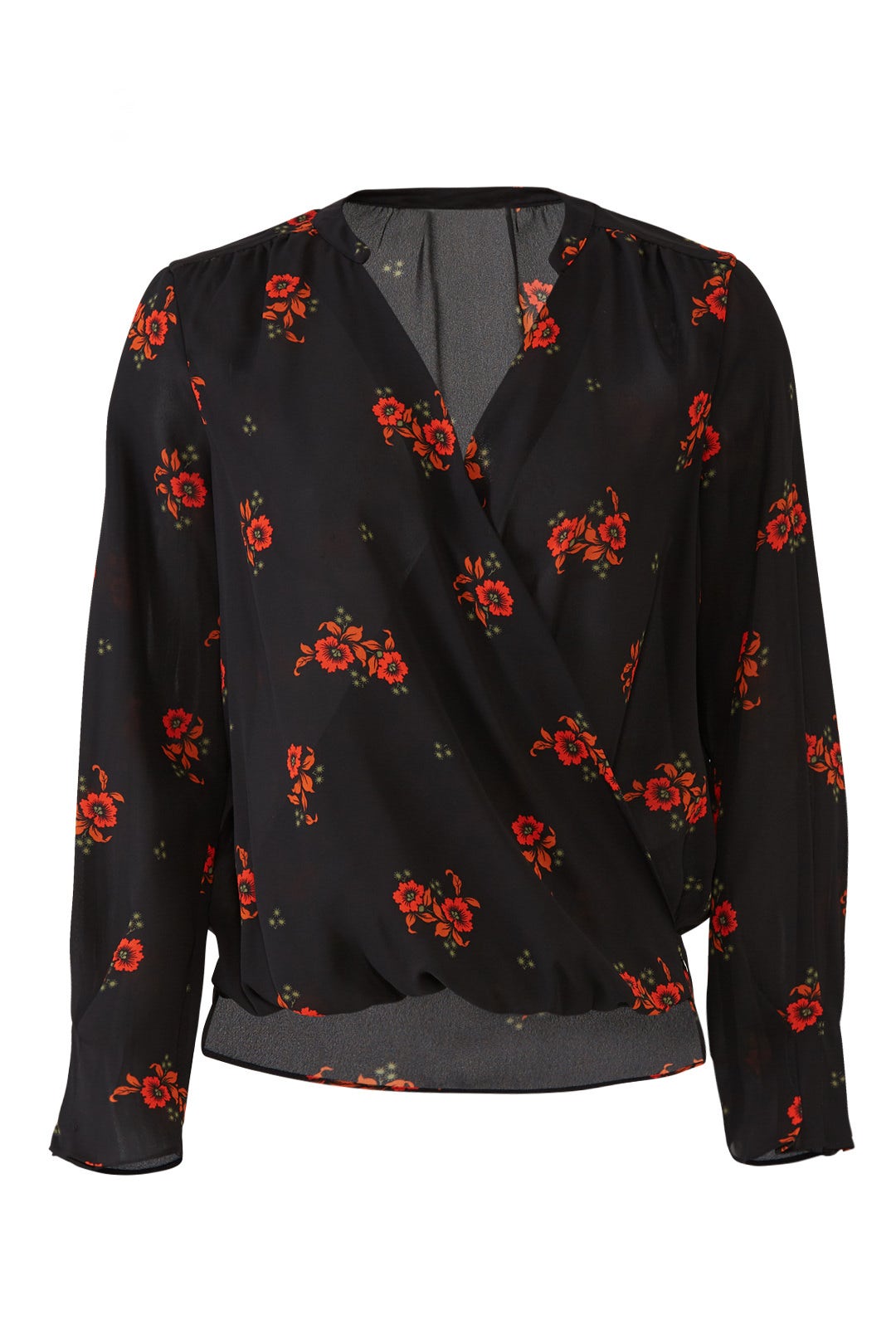 Floral Faux Wrap Top by Scotch & Soda 3