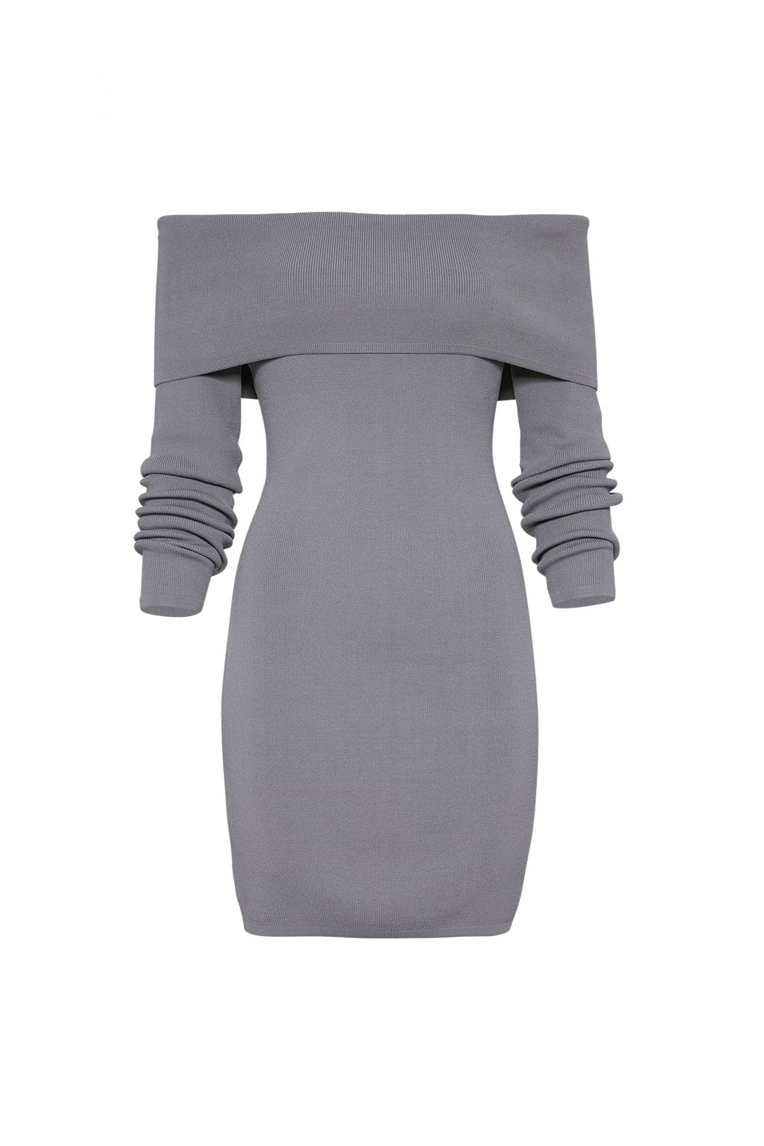 Grey Vana Knit Dress by STYLESTALKER 3