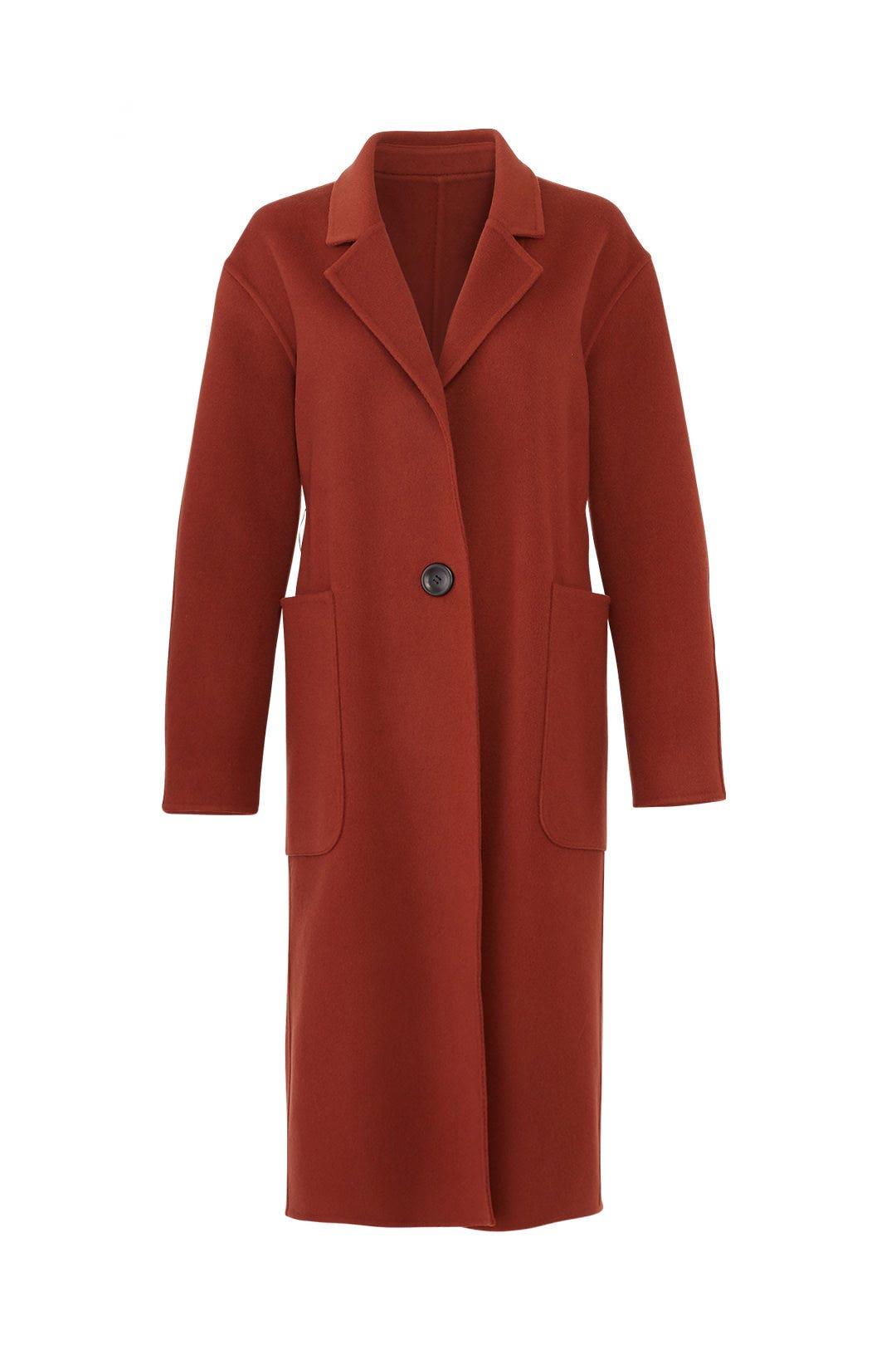 Sienna Long Lapel Coat by Becken 3