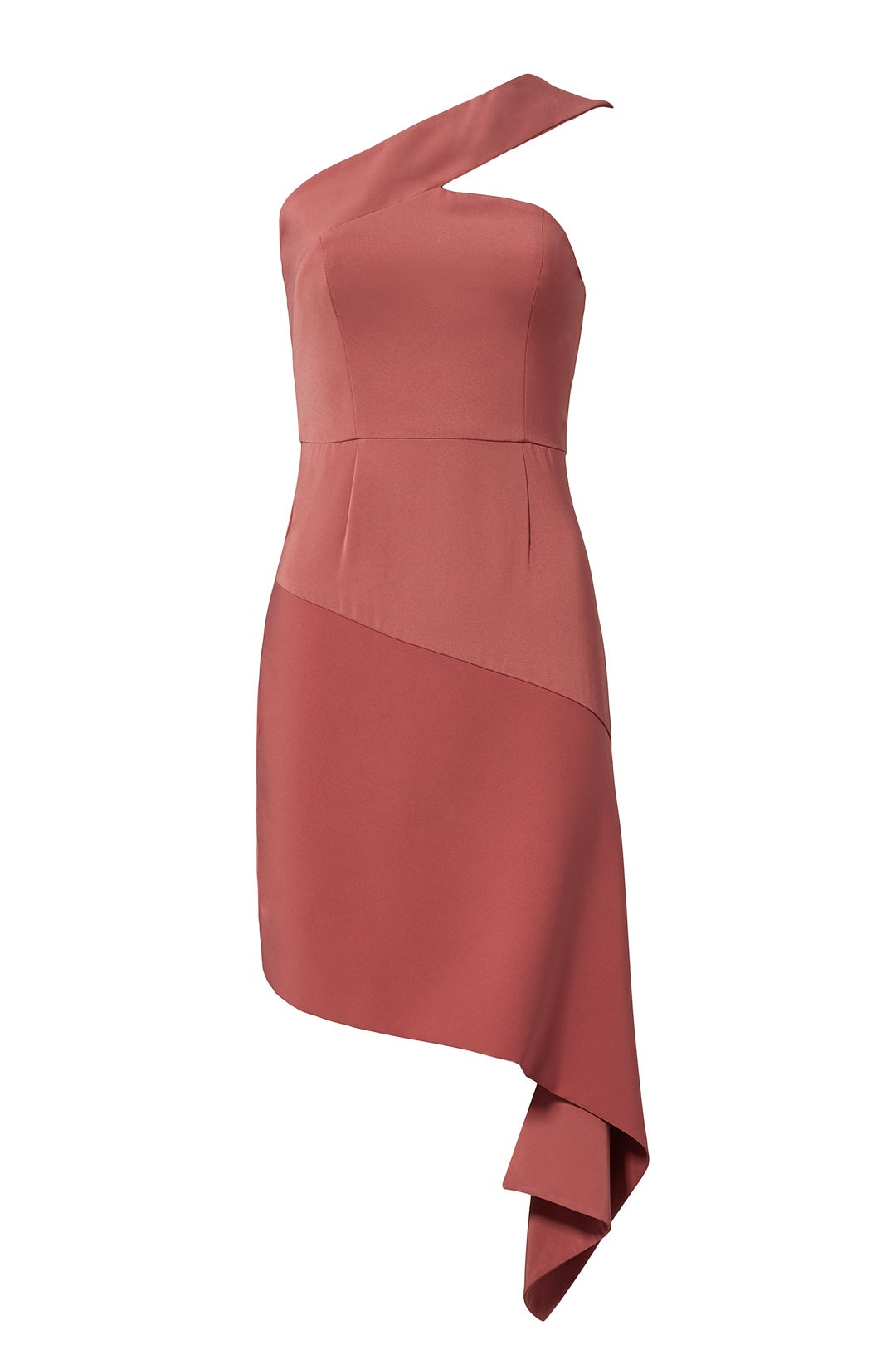 Pink Asymmetrical Hem Sheath by Keepsake