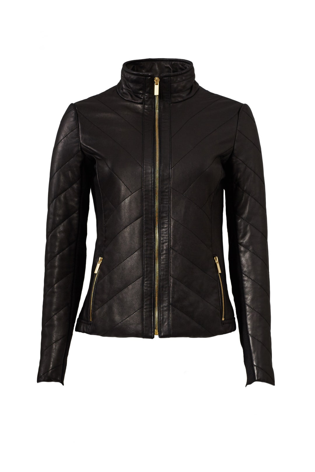 Eloise Leather Jacket by Badgley Mischka 3