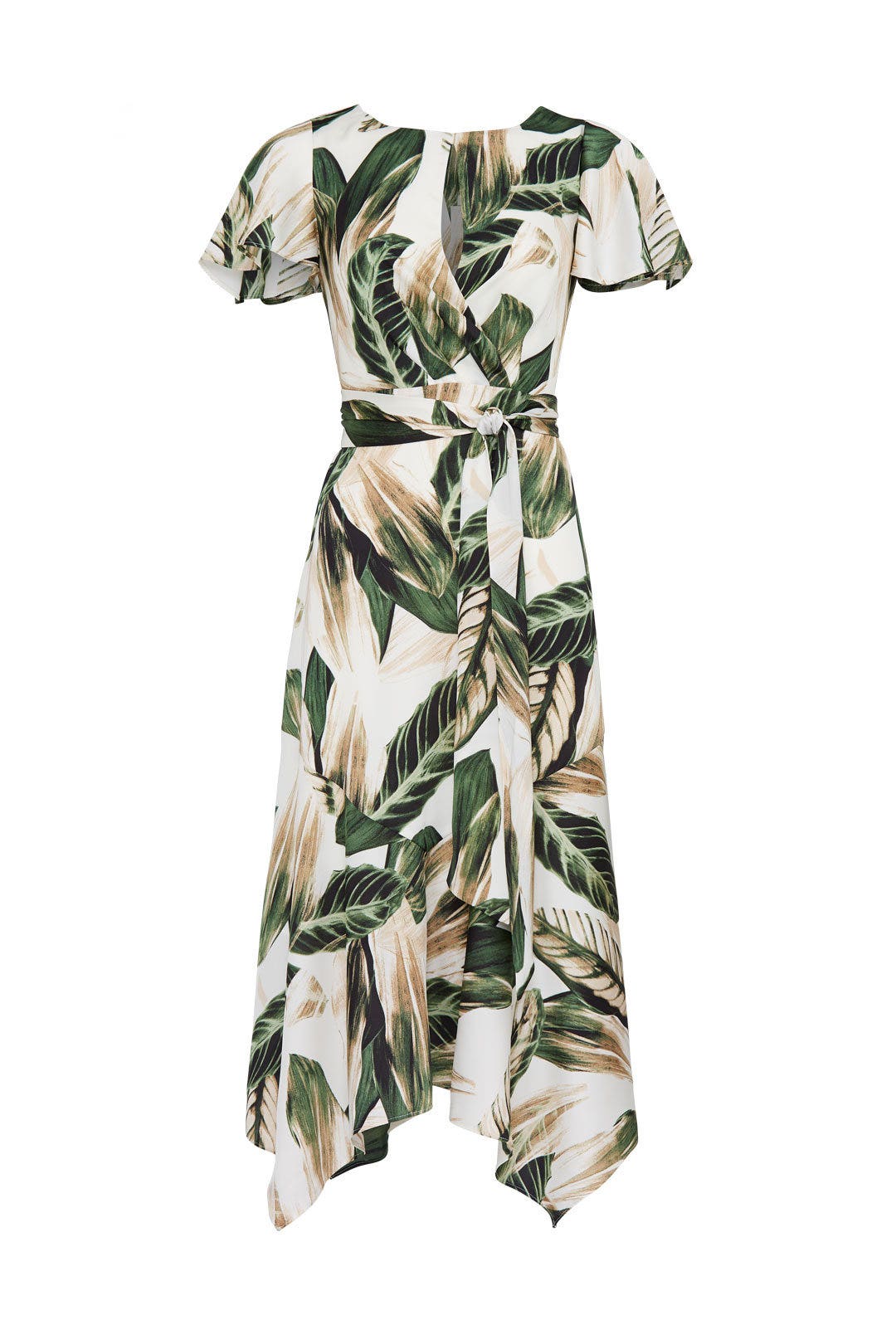Palm Printed Tie Back Dress by Great Jones 3
