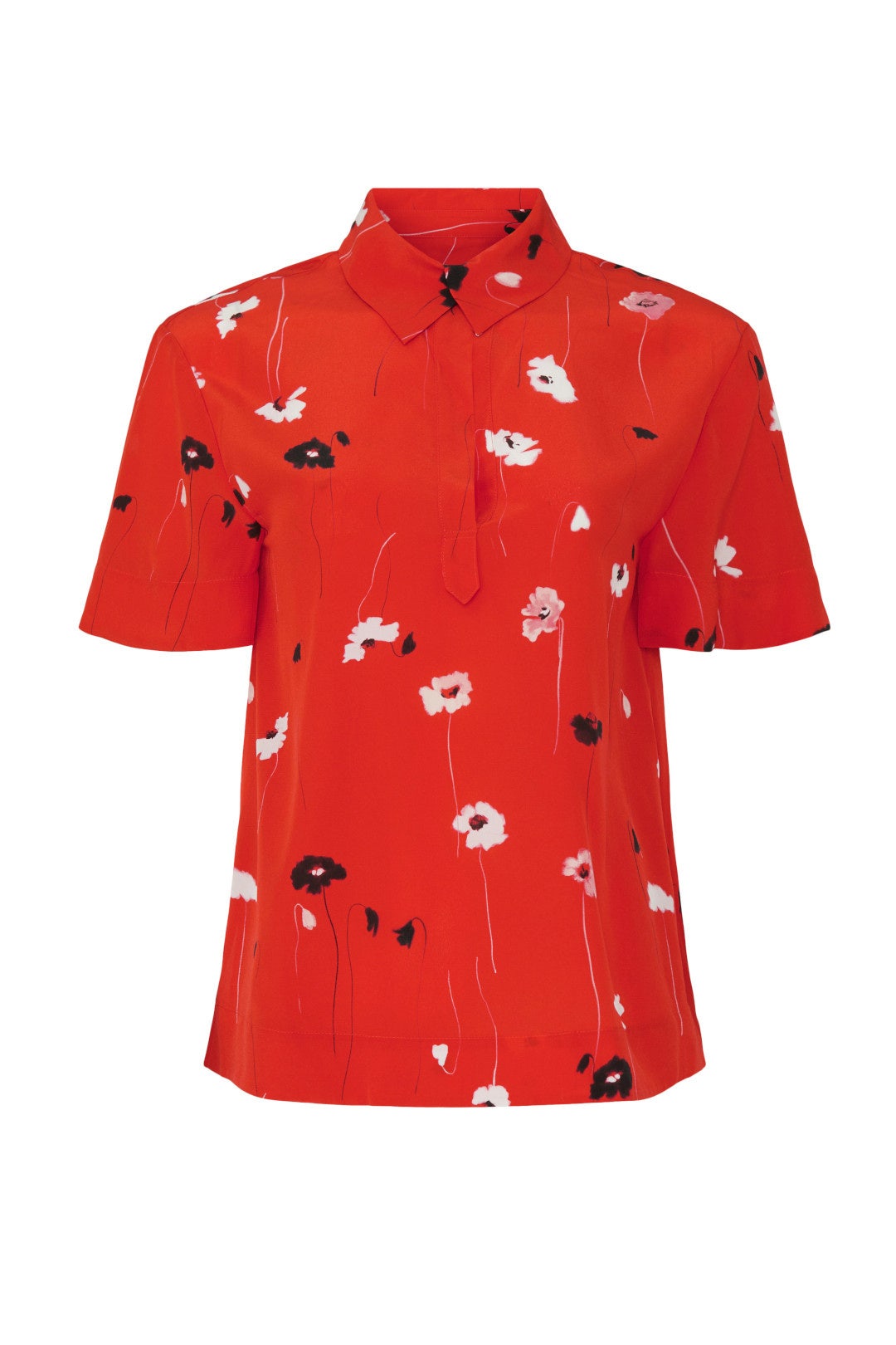 Red Collared Shirt by Jason Wu 4
