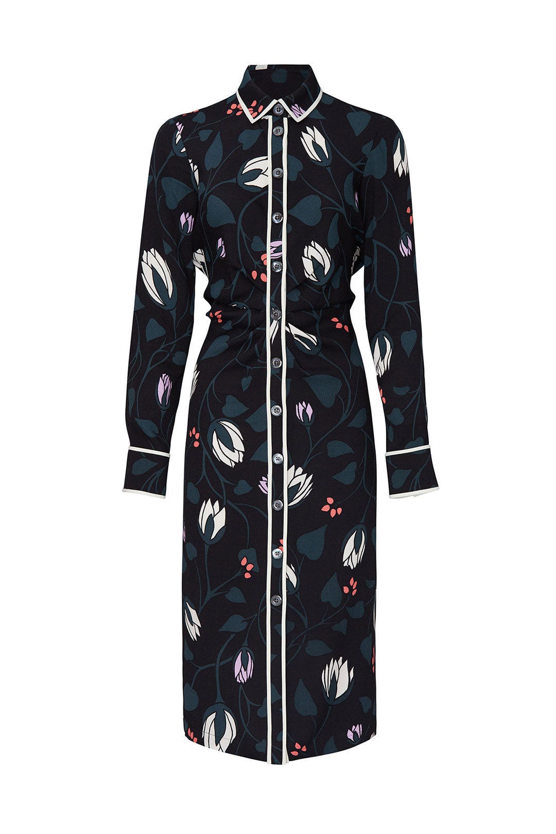 Deco Bloom Crepe Shirtdress by kate spade new york