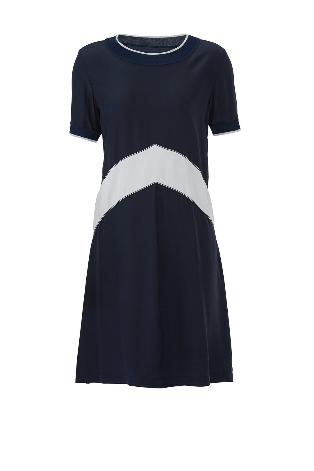 Hannah Chevron Silk Dress by rag & bone