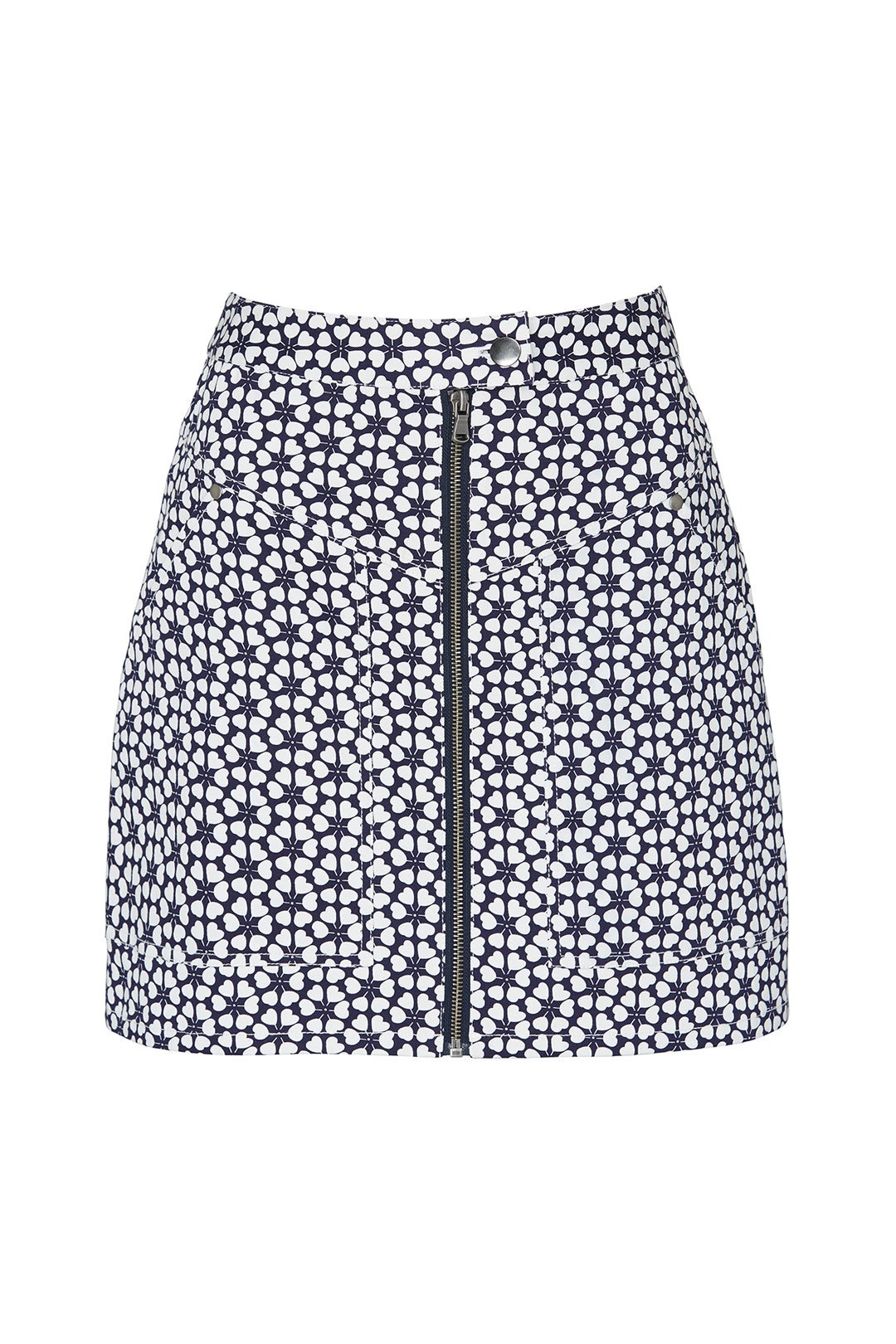 Navy Marigold Skirt by Rebecca Minkoff