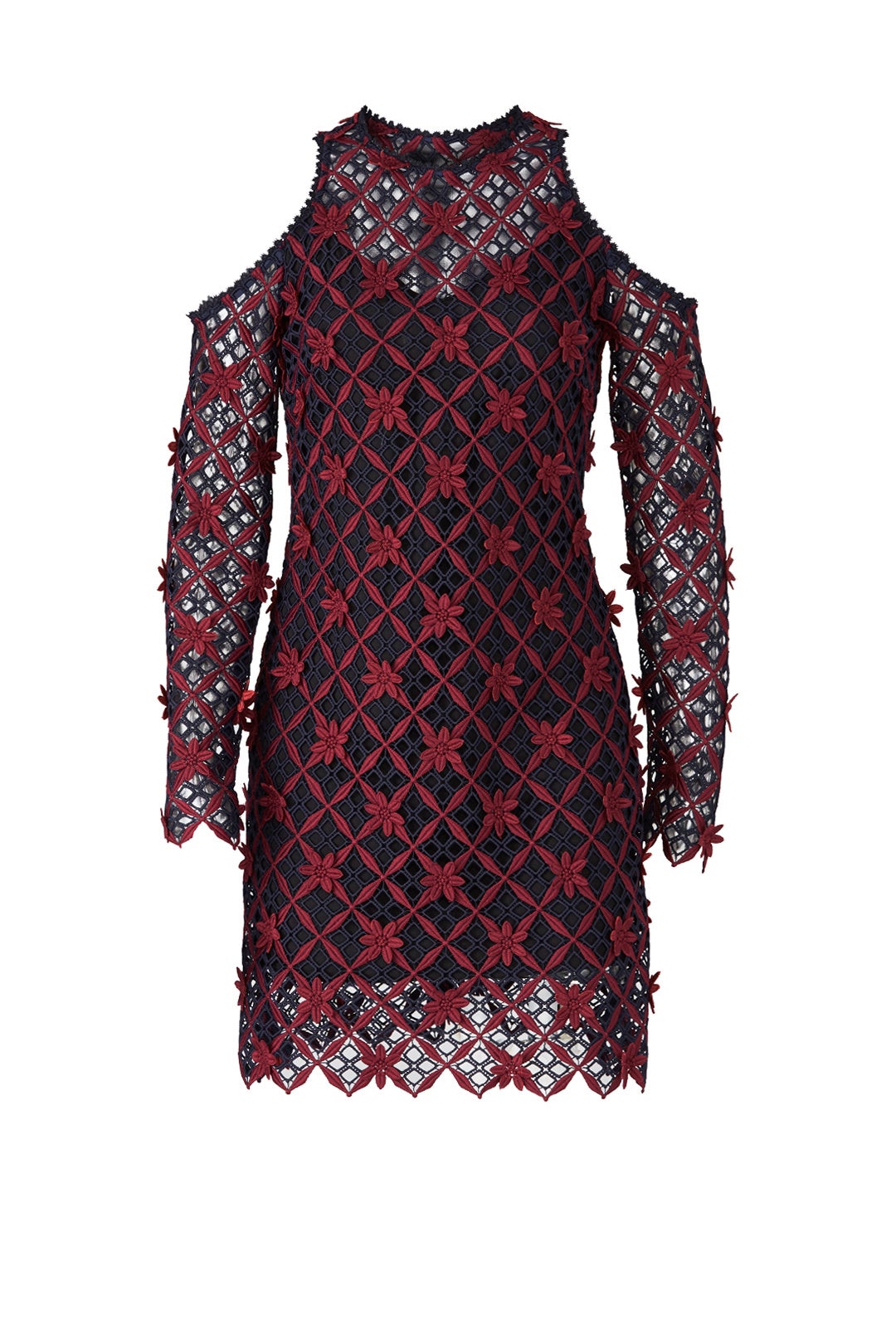 Floral Grid Dress by Self-Portrait 3