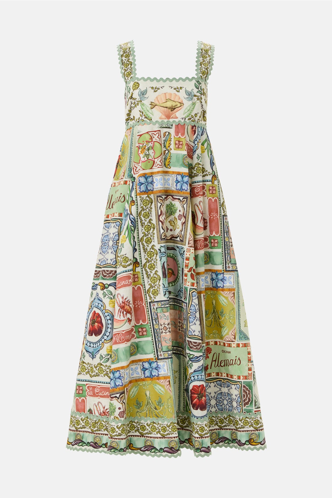 Tommasina Scalloped Dress by ALÉMAIS