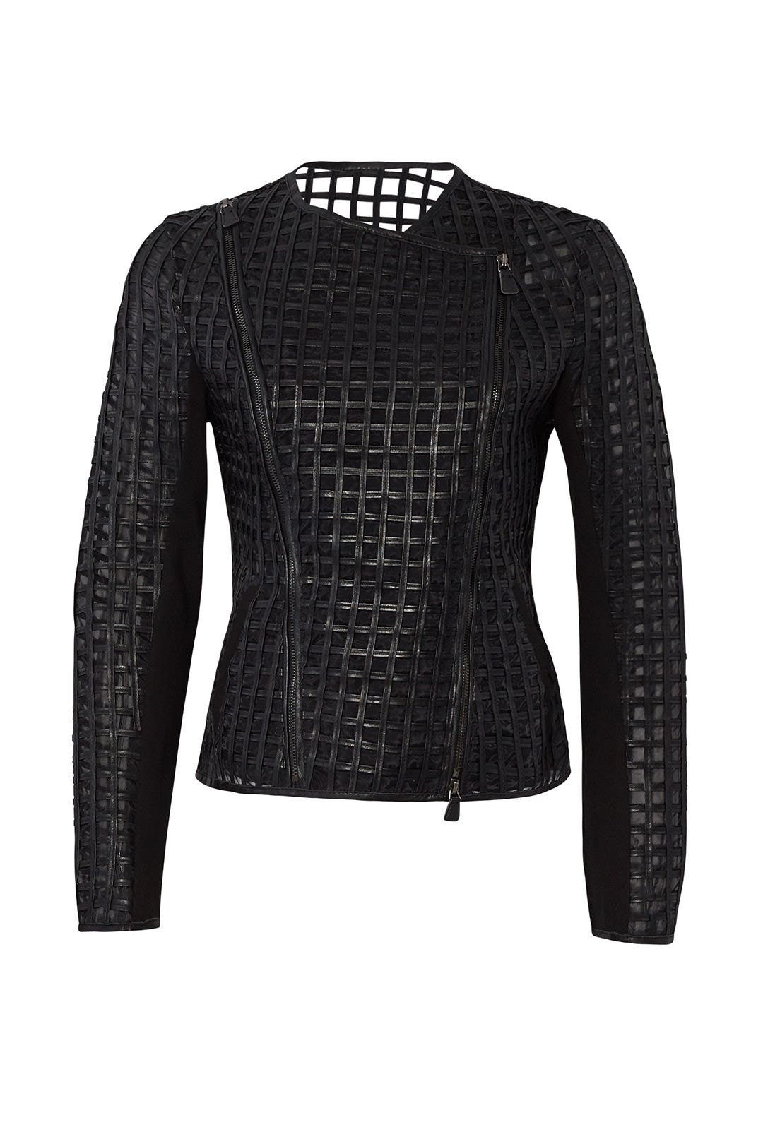 Cutout Leather Jacket by Bagatelle 3