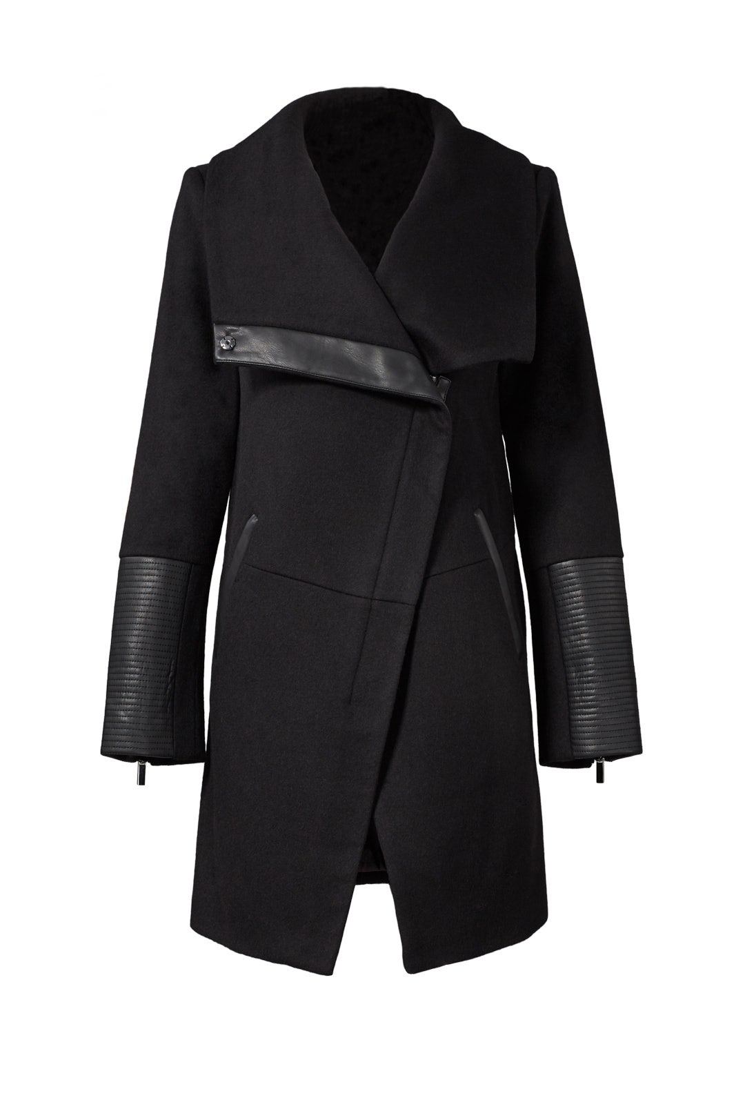 Black Diana Coat by Badgley Mischka 3