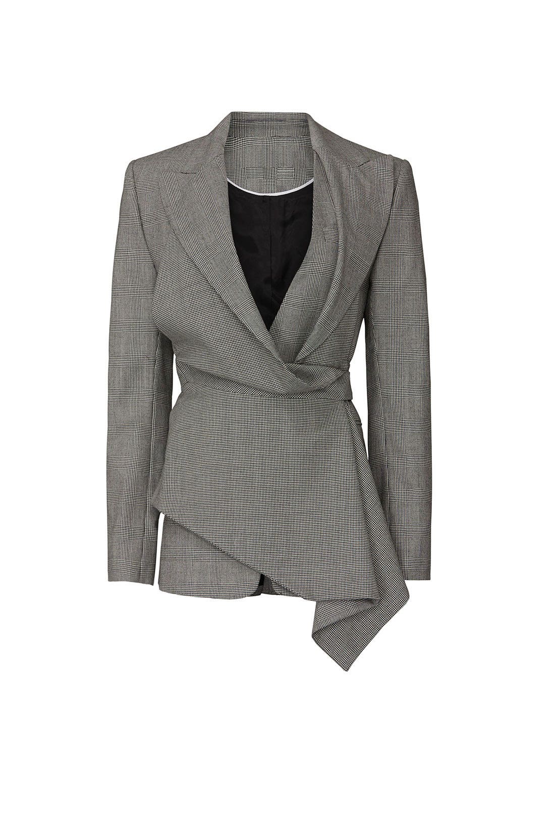 Draped Plaid Blazer by Proenza Schouler 4