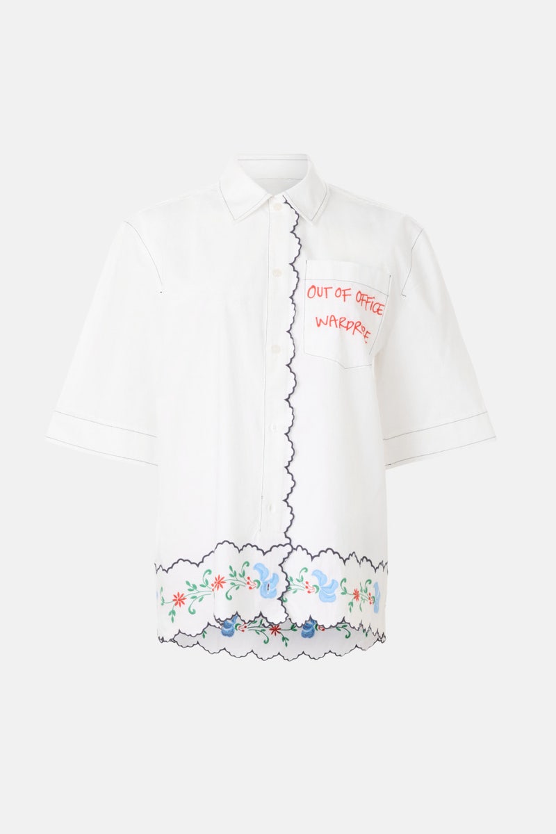 Coloured Embroidered Oversized Shirt by Stella Nova - Photo 4